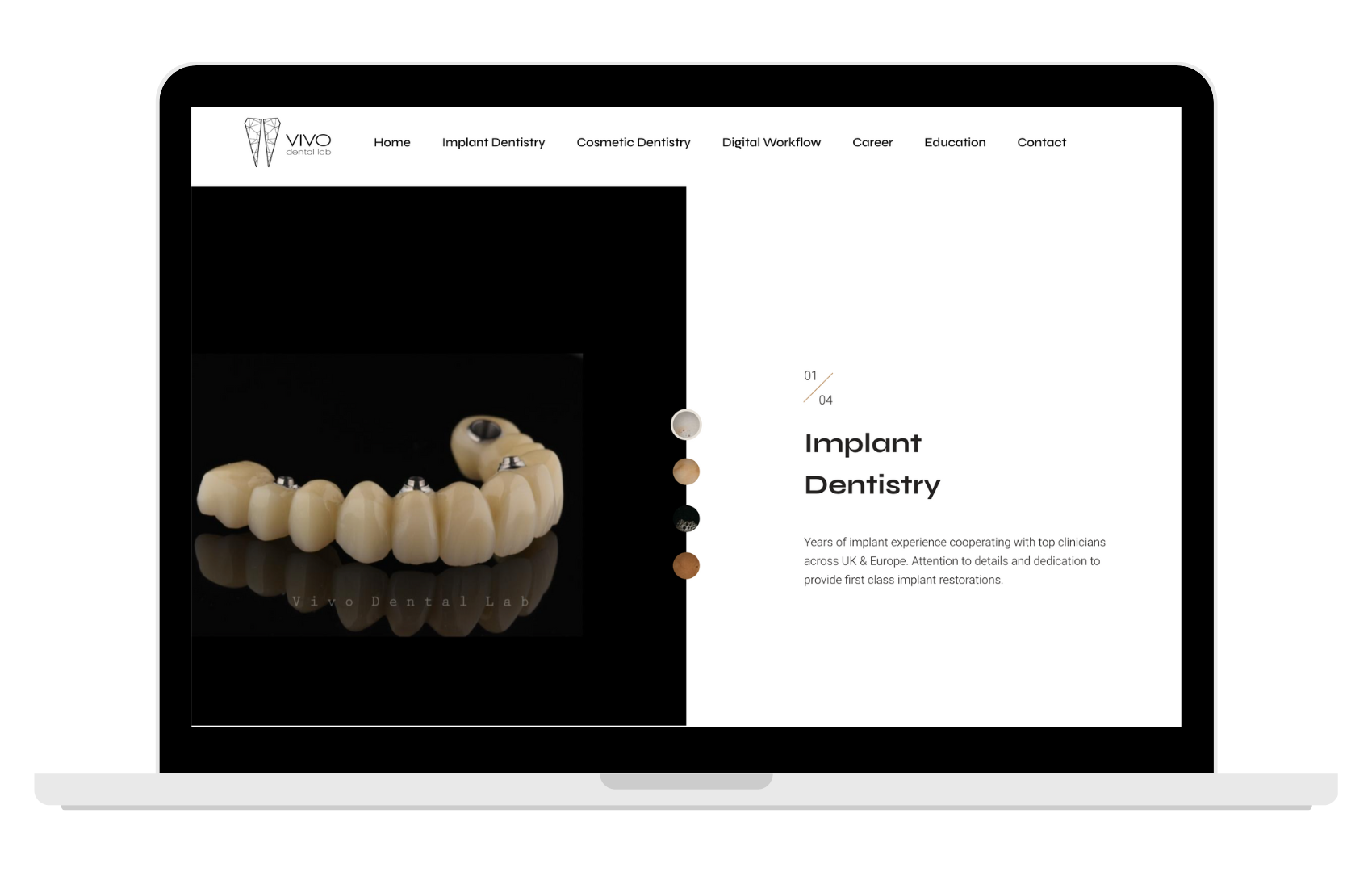 dental lab website design